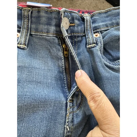 Levi's Boys Youth Jeans  511 Slim Flex Stretch Denim‎ Blue Jeans Size 12 NWT - Picture 6 of 12